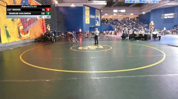 120 lbs Champ. Round 3 - Marlee Solomon, Canon McMillan vs Lily Snook, Parkland