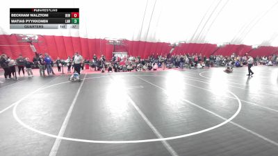 12U Boys - 63 lbs Quarters - Beckham Walztoni, DC Elite Wrestling vs Matias Pyykkonen, LaCrosse Area Wrestlers