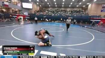 157 lbs Round 3 - Jefferson Tipton, Comal Smithson Valley vs K`naan Thomas, El Paso Pebble Hills