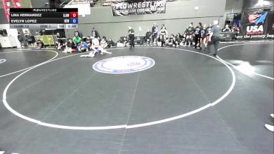 115 lbs Lina Hernandez, LAWA - Los Angles Wrestling Association vs Evelyn Lopez, IEWA - Inland Empire Wrestling Association