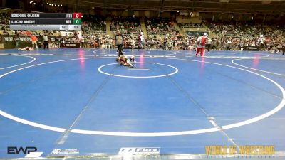 58 lbs Consi Of 16 #1 - Ezekiel Olsen, Fitness Fight Factory Wrestling Club vs Lucio Angie, Not Listed