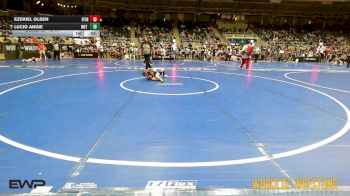 58 lbs Consi Of 16 #1 - Ezekiel Olsen, Fitness Fight Factory Wrestling Club vs Lucio Angie, Not Listed