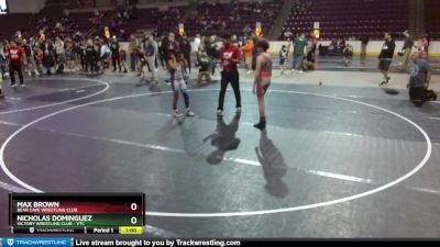 92-95 lbs Round 1 - Max Brown, Bear Cave Wrestling Club vs Nicholas Dominguez, Victory Wrestling Club - VTC