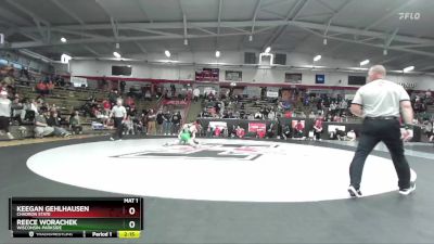 184 lbs Semifinal - Keegan Gehlhausen, Chadron State vs Reece Worachek, Wisconsin-Parkside