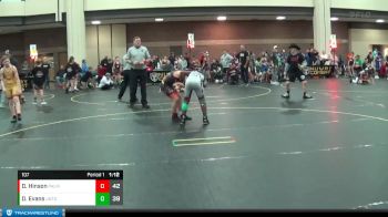 107 lbs Round 4 (6 Team) - Daniel Evans, Untouchables vs Dalton Hinson, Team Palmetto