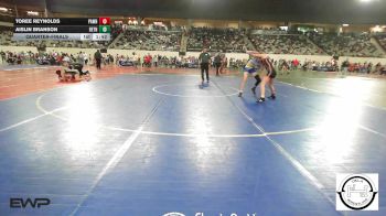 100 lbs Quarterfinal - Toree Reynolds, Pawhuska Huskies JH vs Aislin Branson, Bethel