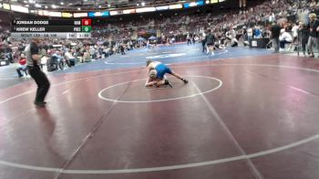 5A 106 lbs Quarterfinal - Krew Keller, Preston vs Jordan Dodge, Nampa