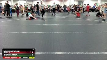 76 lbs Round 4 (8 Team) - Gannen Majka, Black Fox Wrestling vs Adam Hagenbuch, Kraken