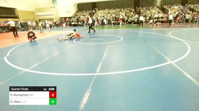 99-J lbs Quarterfinal - Parker Humphrey, PWC vs Sean Daly, Elite Wrestling