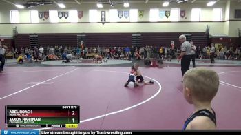 B-5 lbs Cons. Round 1 - Abel Roach, Indee Mat Club vs Jaxon Hartman, CPU Wrestling Club