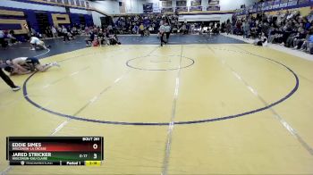 174 lbs Semifinal - Jared Stricker, Wisconsin-Eau Claire vs Eddie Simes, Wisconsin-La Crosse