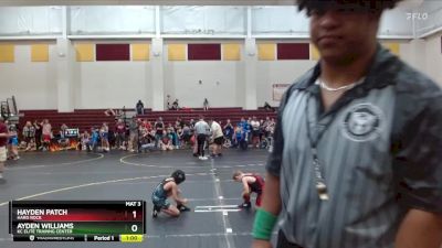 58 lbs Semifinal - Hayden Patch, Hard Rock vs Ayden Williams, KC Elite Trainng Center