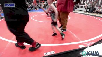 40 lbs Round Of 16 - Cannon Adams, Hilldale Youth Wrestling Club vs Cayden Robertson, Wagoner Takedown Club