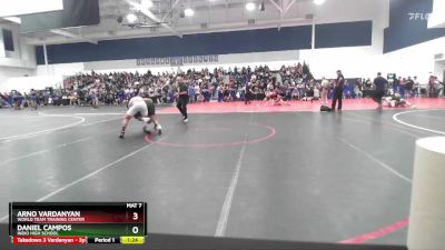 138 lbs Champ. Round 2 - Daniel Campos, Indio High School vs Arno Vardanyan, World Team Training Center