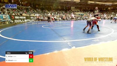 43 lbs Round Of 16 - Caleb D. Miller, Immortal Athletics WC vs Brady Wood, Husky Wrestling Club