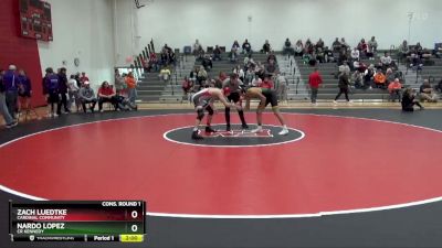 132 lbs Cons. Round 1 - Zach Luedtke, Cardinal Community vs Nardo Lopez, CR Kennedy