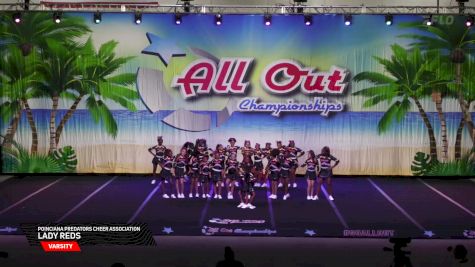 Poinciana Predators Cheer Association - Lady Reds [2025 Varsity Day 1] 2025 Splash Bash