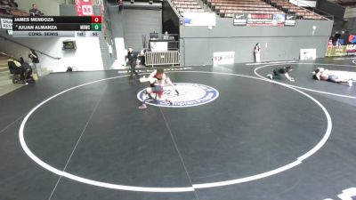 132 lbs Cons. Semis - James Mendoza vs Julian Almanza, Merced Bears Wrestling Club