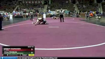 138 lbs Quarterfinal - Titus Franklin, Montgomery Catholic Prep School vs Emmett Rasmussen, St James