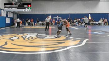 157 lbs Quarterfinal - Jacob Woodburn, Coast Guard vs Mark Lattimore, Johnson & Wales