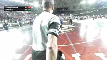 Girls 3A 115 lbs Semifinal - Lucy Villa, Evergreen (Vancouver) (Girls) vs Kamiah Gaerlan, Kelso (Girls)