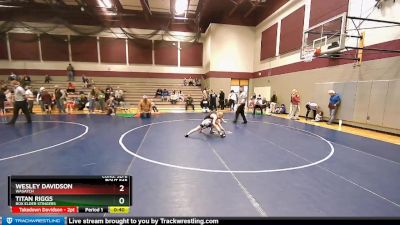 95 lbs Cons. Semi - Titan Riggs, Box Elder Stingers vs Wesley Davidson, Wasatch