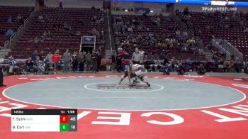 145 lbs Prelims - Thomas Spirk, Saucon Valley Hs vs Bryce Carl, Line Mountain Hs