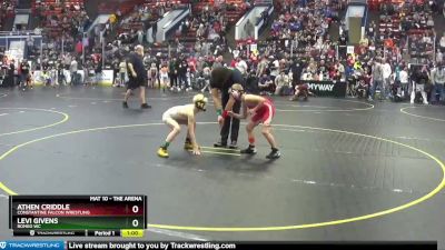 64 lbs Cons. Round 3 - Athen Criddle, Constantine Falcon Wrestling vs Levi Givens, Romeo WC