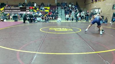 150 lbs Cons. Round 2 - Ricard Hernandez, Cesar Chavez High School vs Copelan Cornelius, Mica Mountain