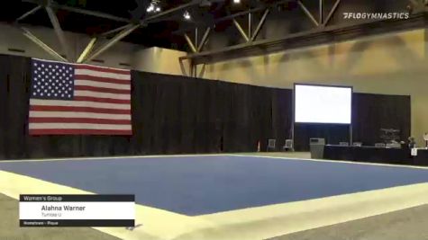Alahna Warner - Women's Group, Tumble U - 2021 USA Gymnastics Championships