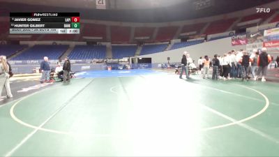 3A Boys 106 lbs Champ. Round 1 - Javier Gomez, La Pine Boys vs Hunter Gilbert, Banks Boys