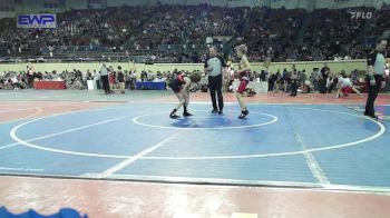 80 lbs Consi Of 32 #2 - Clayton Thomas, Mustang Middle School vs Boston Daniels, Westmoore Wresting