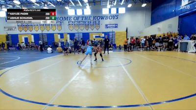 100 lbs Cons. Round 2 - Ashlie Schlegel, FEWA vs Kaylee Padin, YIC