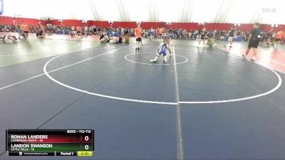 112-113 lbs Round 2 - Ronan Landers, Cambridge-Isanti vs Landon Swanson, Little Falls