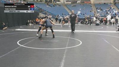 138 lbs Champ. Round 2 - Neveah Reyes, Rose State College vs Torii Tachine, York University