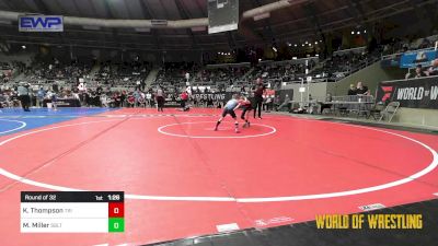 52 lbs Round Of 32 - Kayden Thompson, Tri State Hammers vs Mason Miller, Sebolt Wrestling Academy