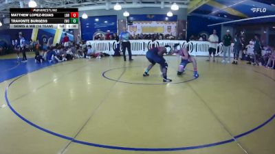 157 lbs Semis & Wb (16 Team) - Matthew Lopez-Rojas, Lemon Bay WC vs Travonte Burgess, Eagles WC