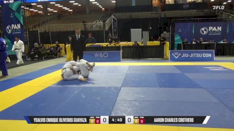Aaron Charles Crothers vs Ydalvis Enrique Oliveros Guayaza 2025 Pan Jiu Jitsu IBJJF Championship