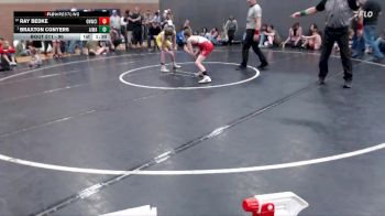 90 lbs Quarterfinal - Braxton Conyers, All In Wrestling Academy vs Ray Bedke, Oakley Hornets Wrestling Club Inc.