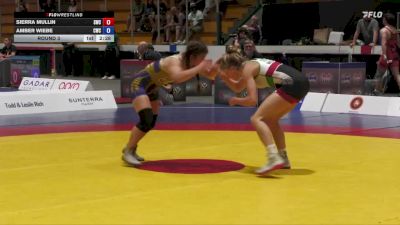 53kg Round 3 - Sierra Mullin, Saskatoon Wrestling Club vs Amber Wiebe, Cattown Wrestling Club