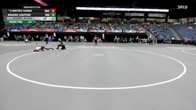 125 lbs Champ. Round 1 - Braden Ledford, Friends vs 8 Matteo Vargo, Cumberlands