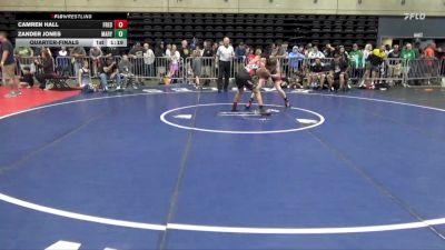 128 lbs Quarterfinal - Camren Hall, Frederick vs Zander Jones, Marysville