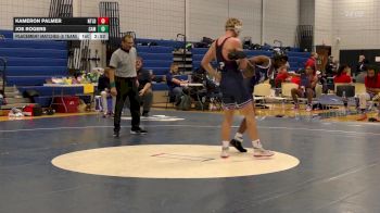141 lbs Placement Matches (8 Team) - Kameron Palmer, Northland CC vs Joe Rogers, Camden CC