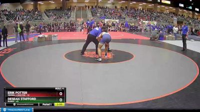 172 lbs Placement (4 Team) - Erik Potter, Yamhill-Carlton vs Desean Stafford, Banks