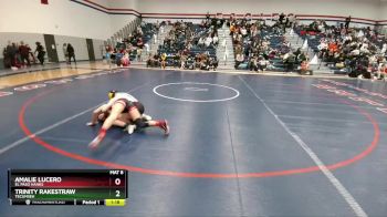 132 lbs Semifinal - Amalie Lucero, El Paso Hanks vs Trinity Rakestraw, Tecumseh