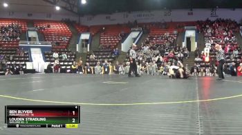 150 lbs Quarterfinals (8 Team) - Ben Blyveis, Fowlerville HS vs Louden Stradling, Gaylord HS
