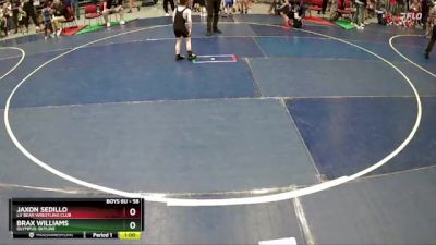 58 lbs Champ. Round 1 - Brax Williams, Olympus-Skyline vs Jaxon Sedillo, LV Bear Wrestling Club