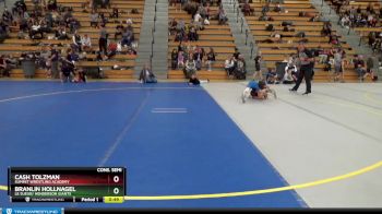 80 lbs Cons. Semi - Cash Tolzman, Summit Wrestling Academy vs Branlin Hollnagel, Le Sueur/ Henderson Giants