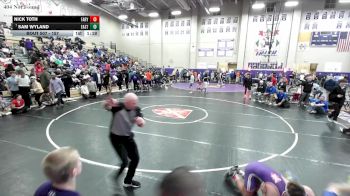 157 lbs Champ. Round 3 - Sam Wyland, Eastside vs Nick Toth, Father Ryan