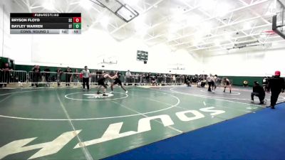 144 lbs Cons. Round 2 - Bayley Warren, South Torrance vs Bryson Floyd, San Clemente